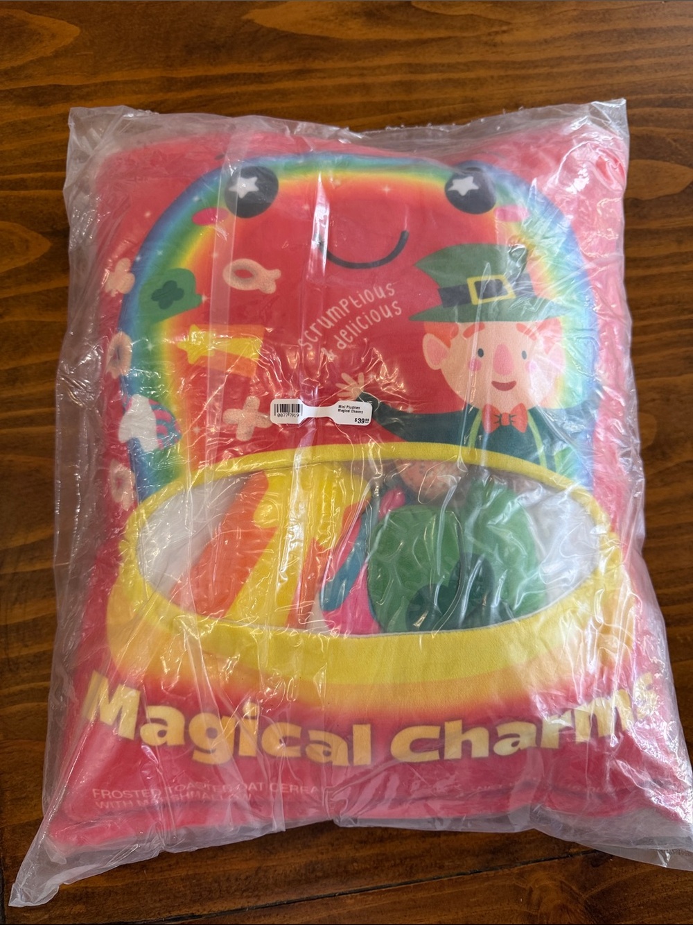 Kids Red Rainbow Plush Pillow - Magical Charms